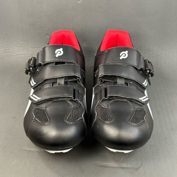 Peloton Cycling Shoes red black white mens size 12 (45) main image 5